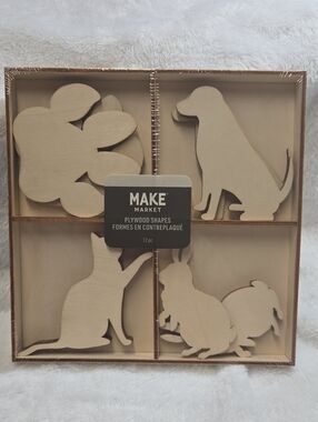 🌞Make Market Plywood Animal Shapes - Natural Wood